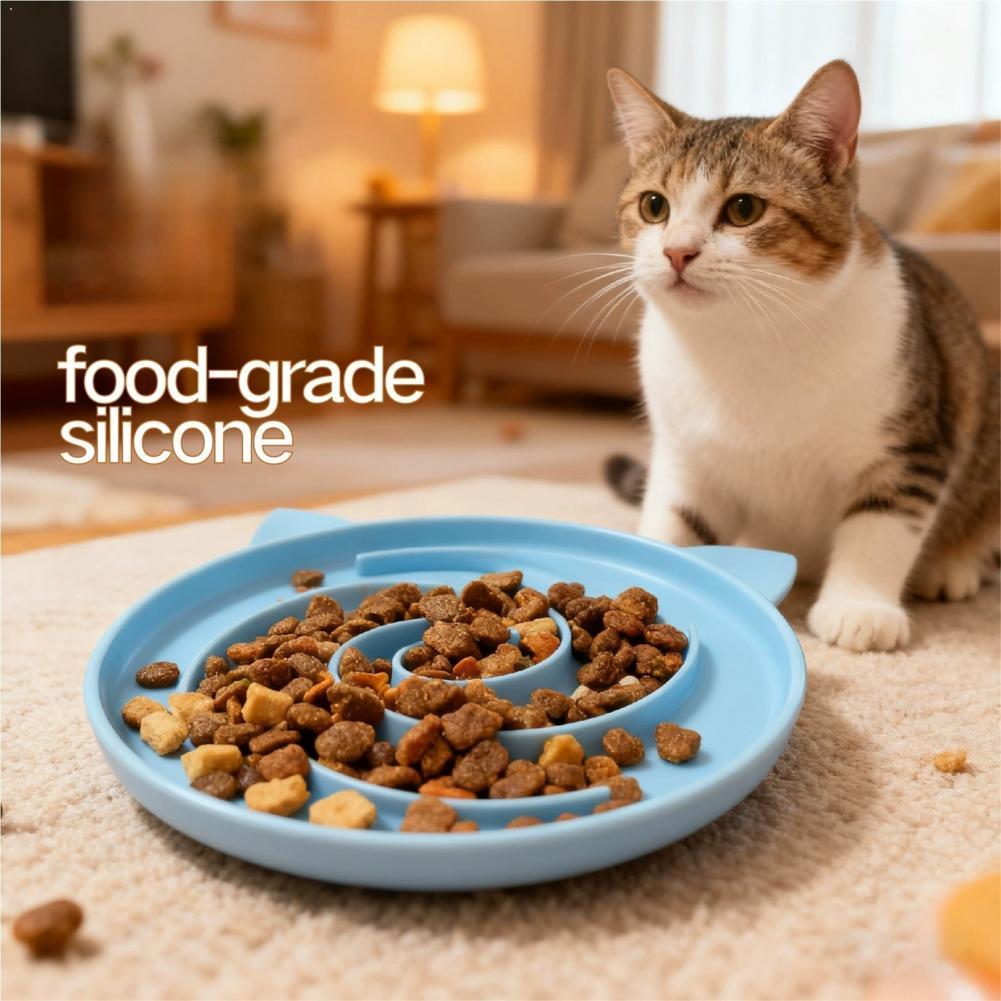 Baby Food Cat - Pet Slow Food Bowl Maze Design
