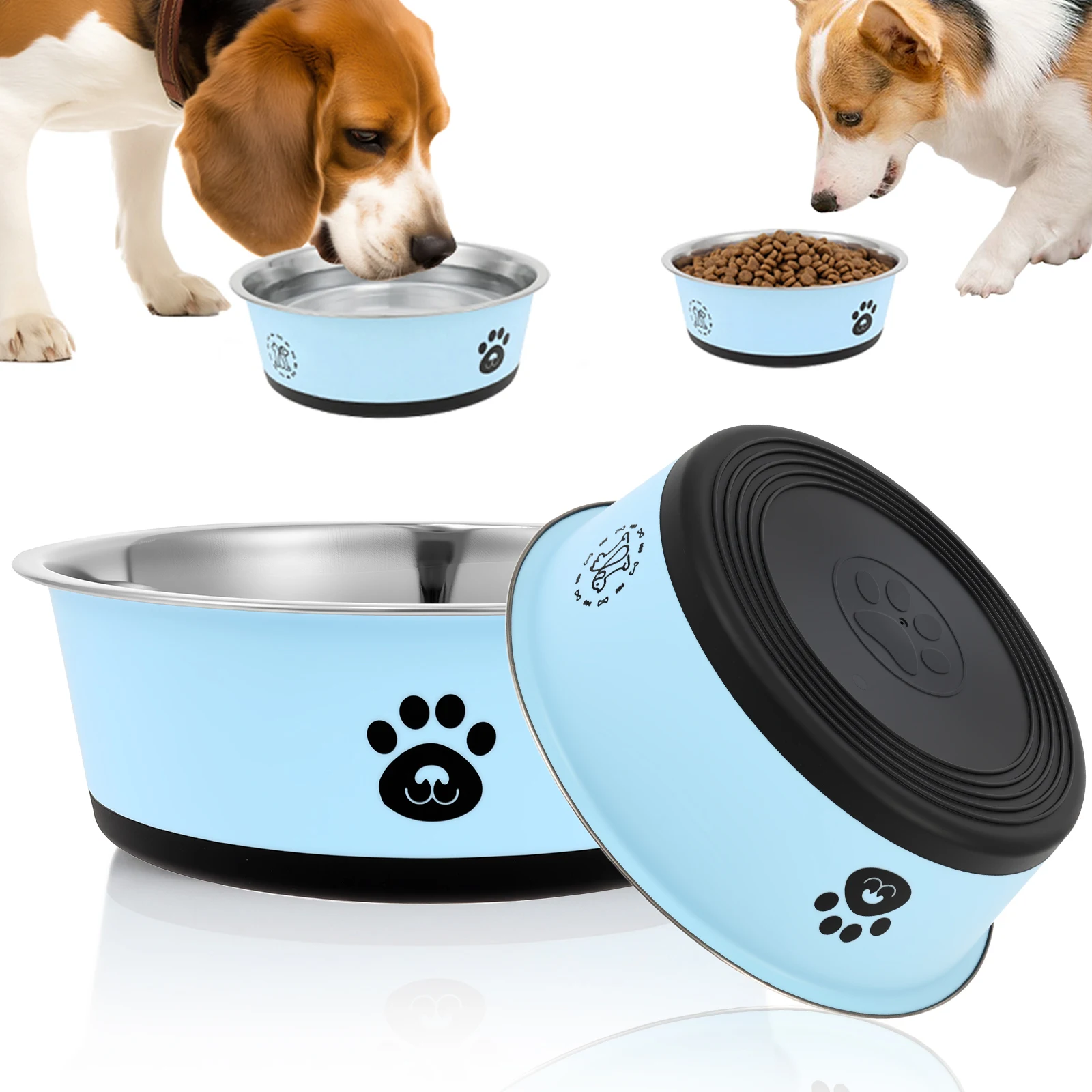 2 Pack Stainless Steel Dog Fee - Baby Food Cat 评论和价格