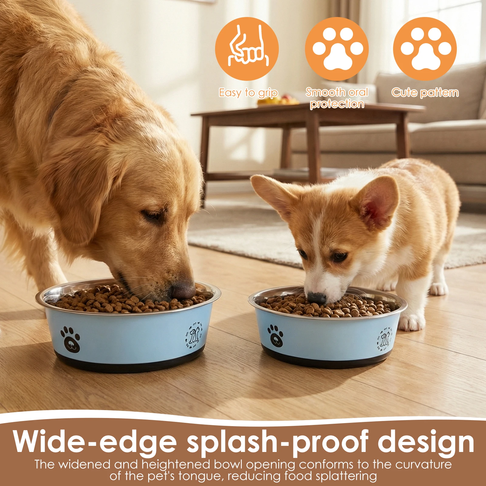 2 Pack Stainless Steel Dog Fee - Baby Food Cat 评论和价格