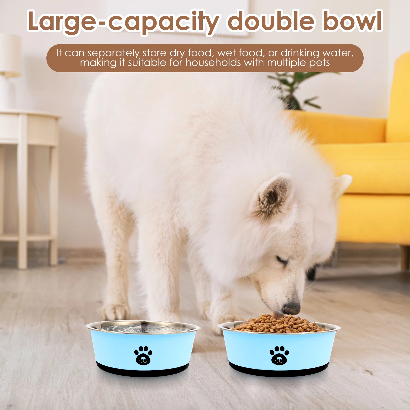 2 Pack Stainless Steel Dog Fee - Baby Food Cat 评论和价格