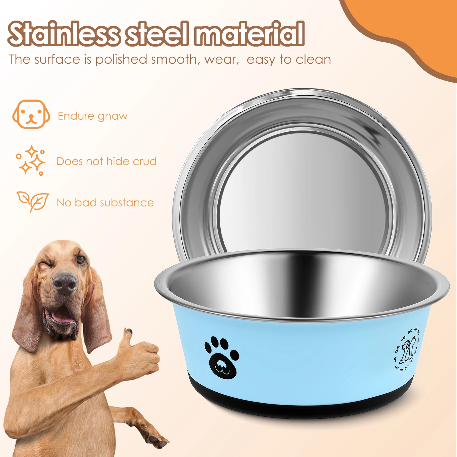 2 Pack Stainless Steel Dog Fee - Baby Food Cat 评论和价格