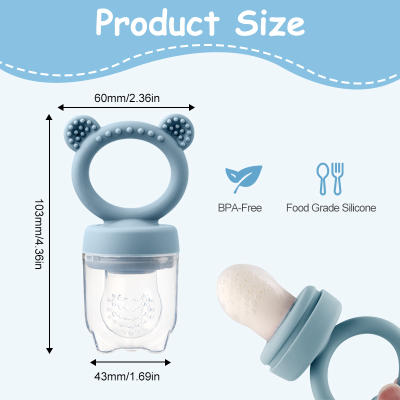 Silicone Bear Shaped Baby Frui - Baby Food Diet 评论和价格