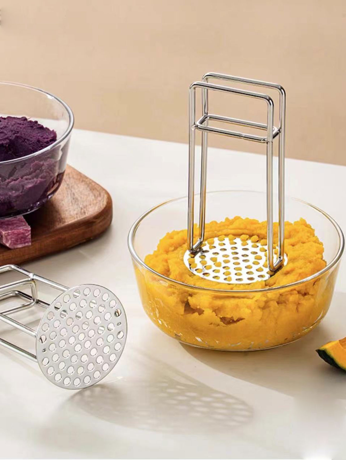 304 Stainless Steel Potato Mas - Baby Food Masher 评论和价格