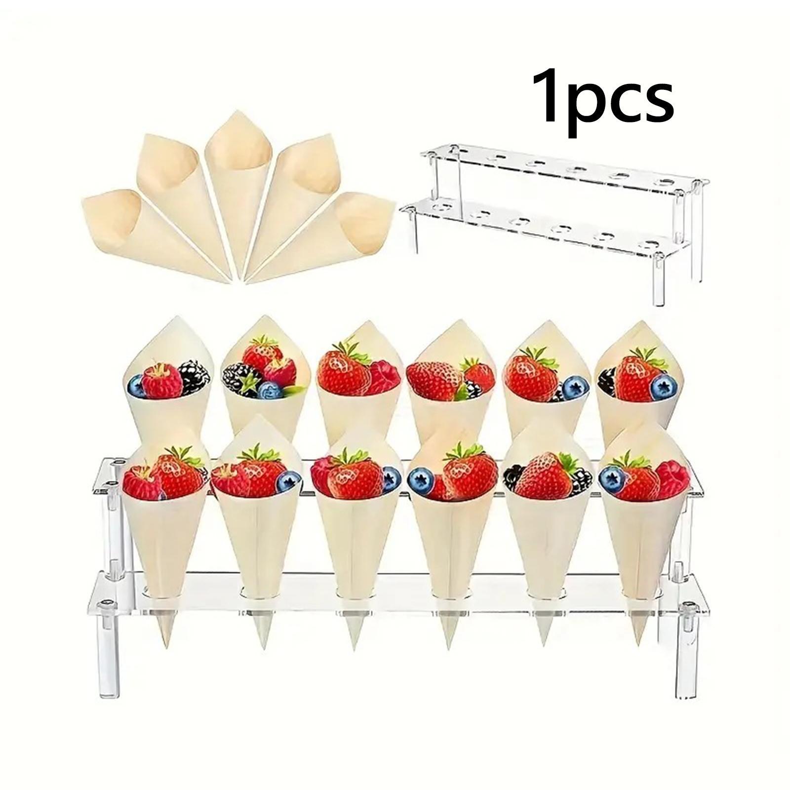Ice Cream Cone Holder Snack Tr - Baby Food Catering 评论和价格