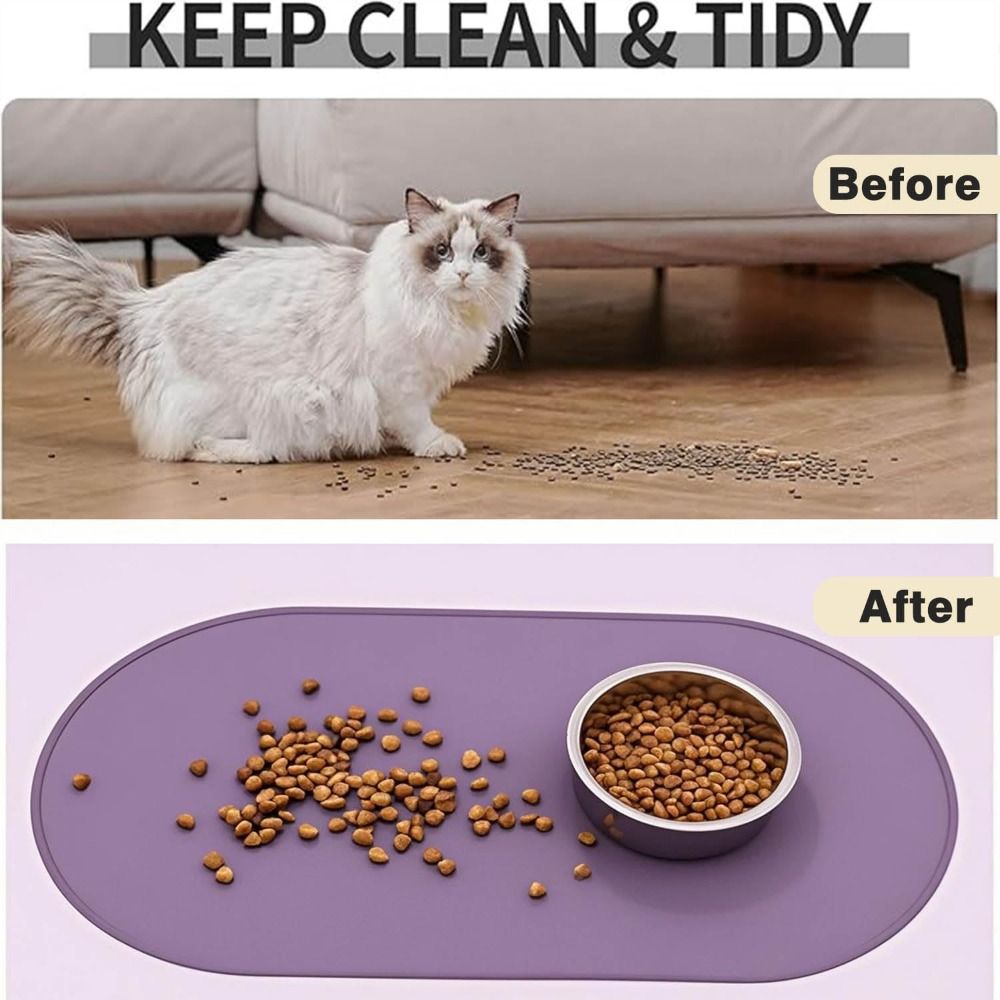 Durable Silicone Pet Food Mat  - Baby Food Cat 评论和价格