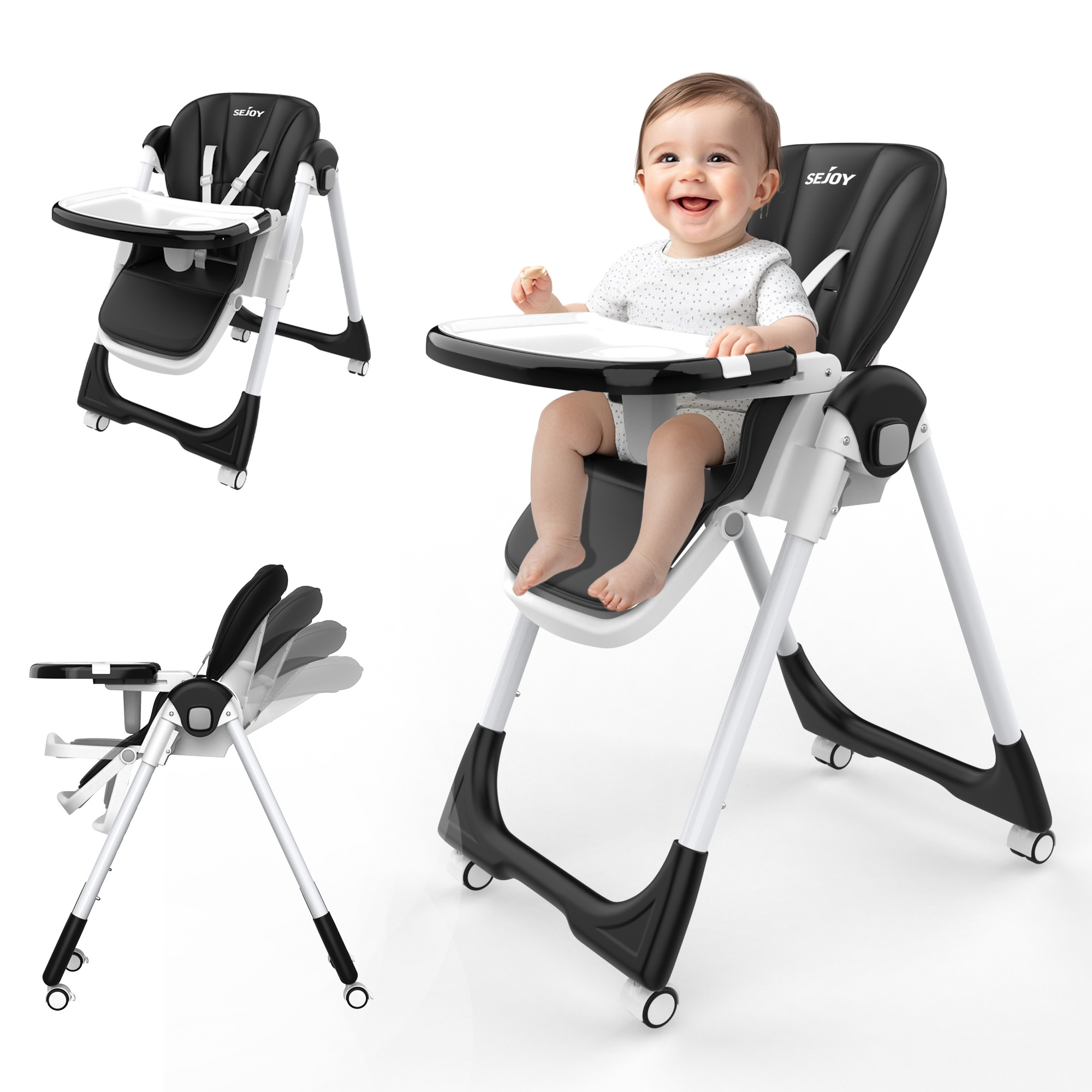 Sejoy Baby High Chair Adjustab - Baby Food Chair 评论和价格