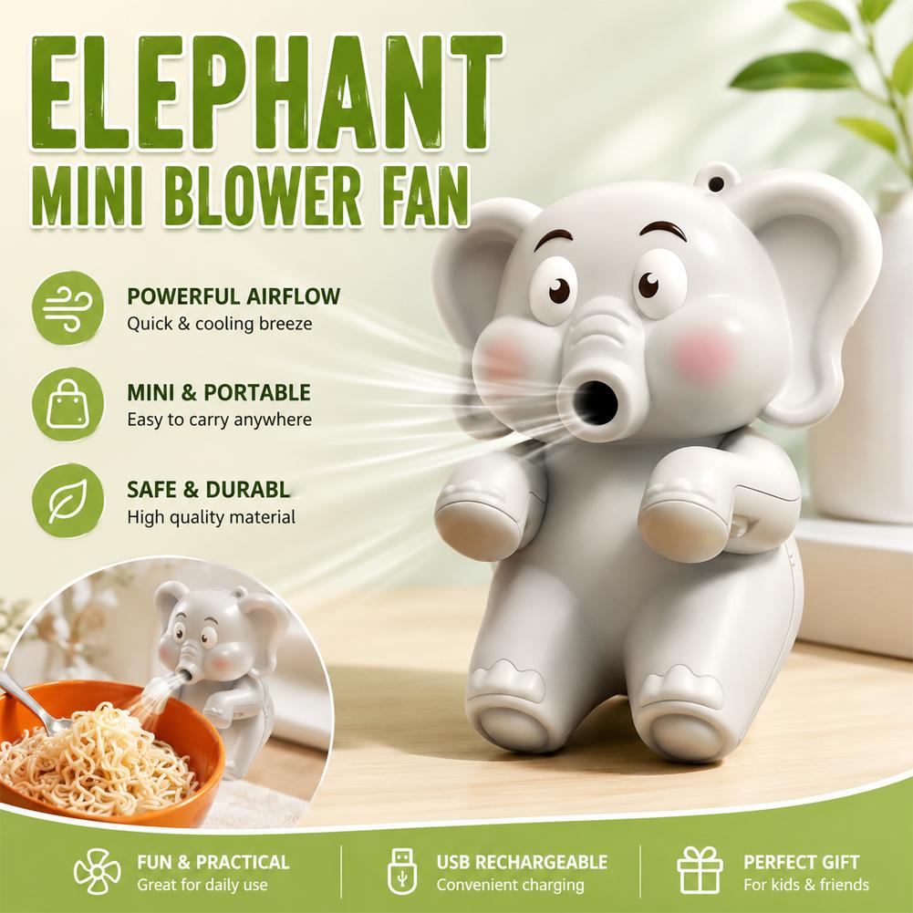 Mini Elephant Food Cooler Fan, - Baby Food Diet 评论和价格