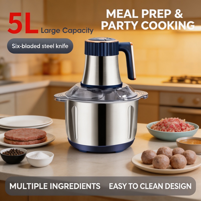 5L Electric Meat Grinders 304  - Baby Food Masher 评论和价格