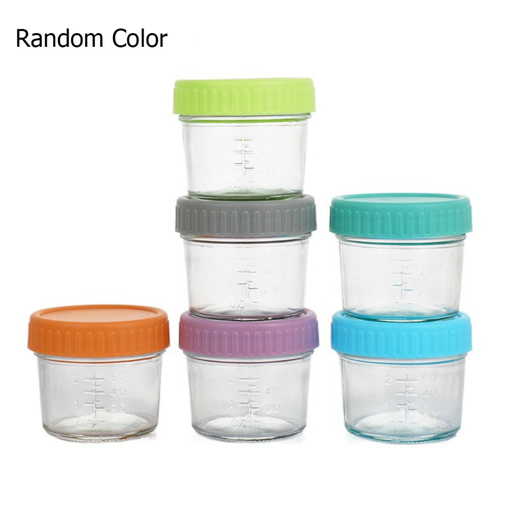 6pcs Multipurpose Glass Baby F - Baby Food Jars 评论和价格