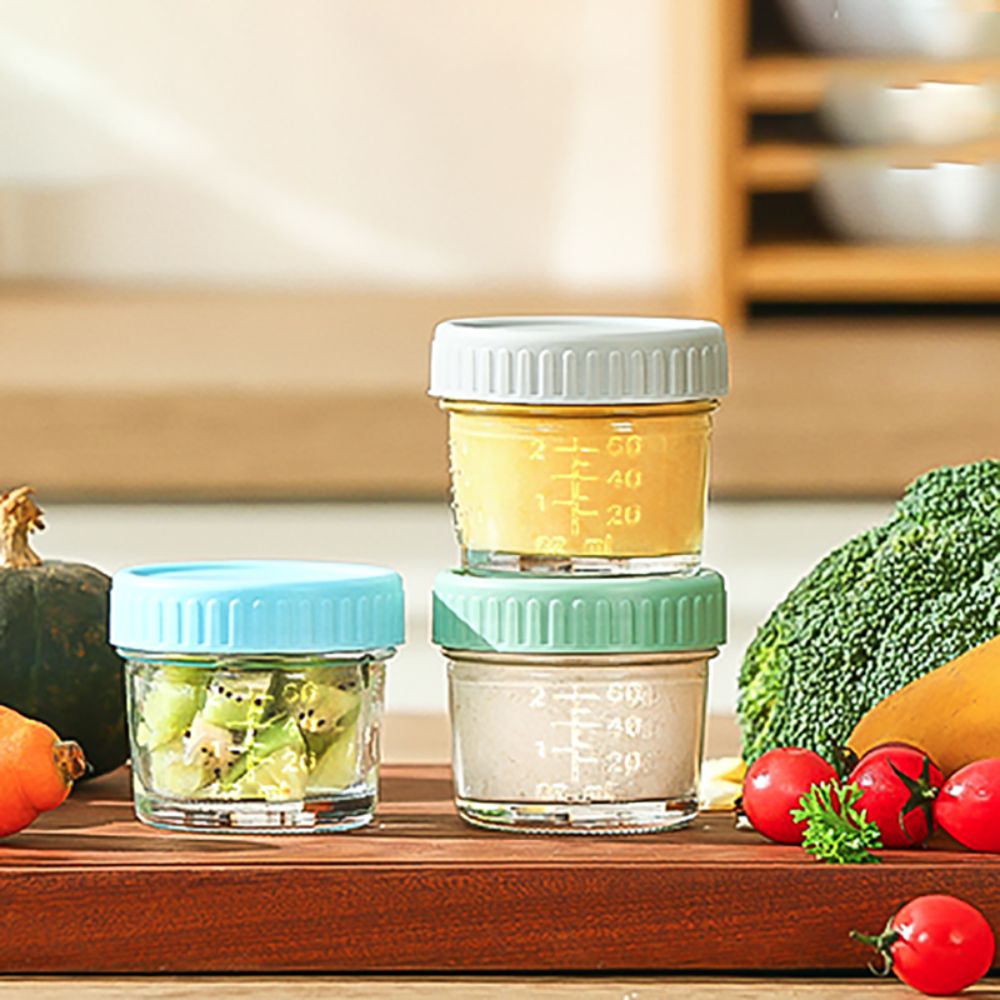 6pcs Multipurpose Glass Baby F - Baby Food Jars 评论和价格
