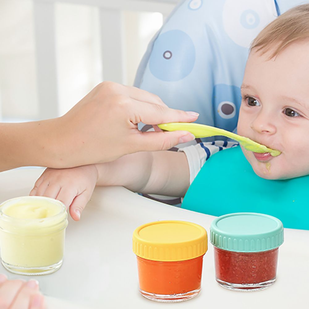 6pcs Glass Baby Food Jar Reusa - Baby Food Jars 评论和价格