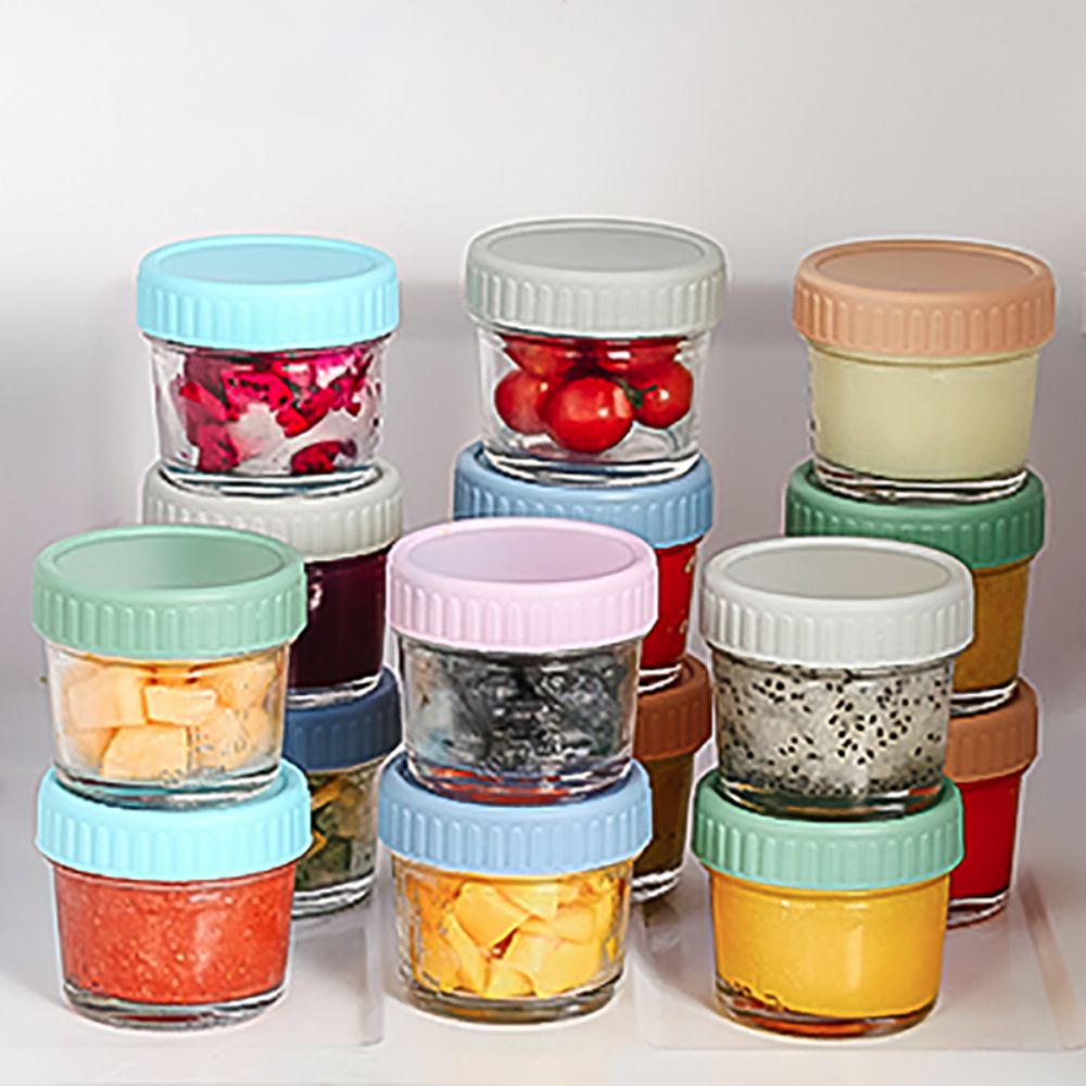 6pcs Glass Baby Food Jar Reusa - Baby Food Jars 评论和价格