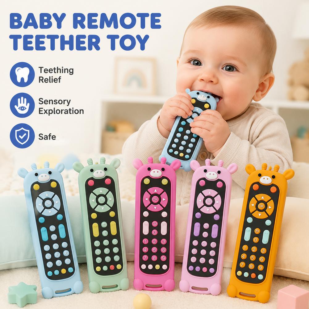 Baby Teether Silicone TV Remot - Baby Food For 6 Months 评论和价格