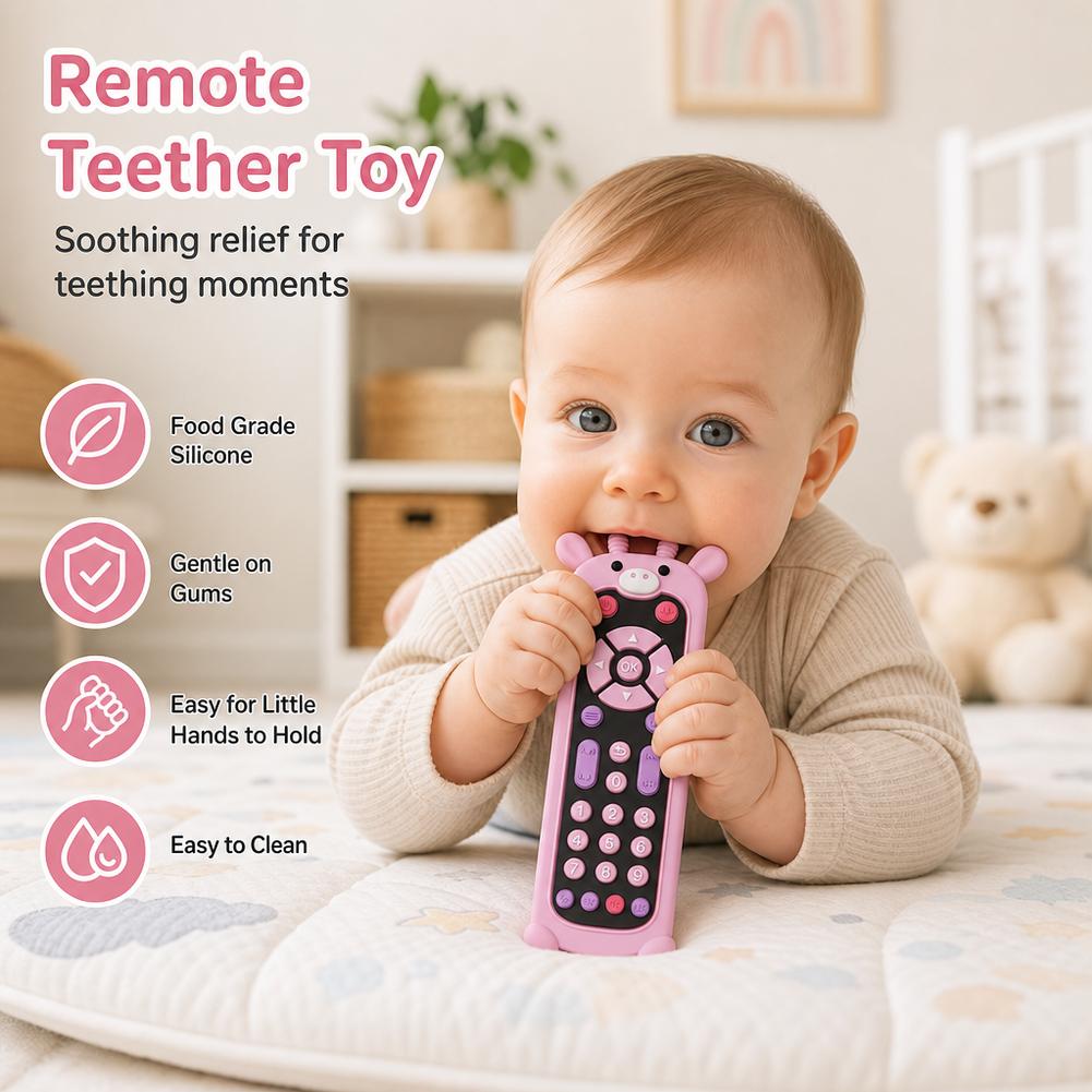 Baby Teether Silicone TV Remot - Baby Food For 6 Months 评论和价格