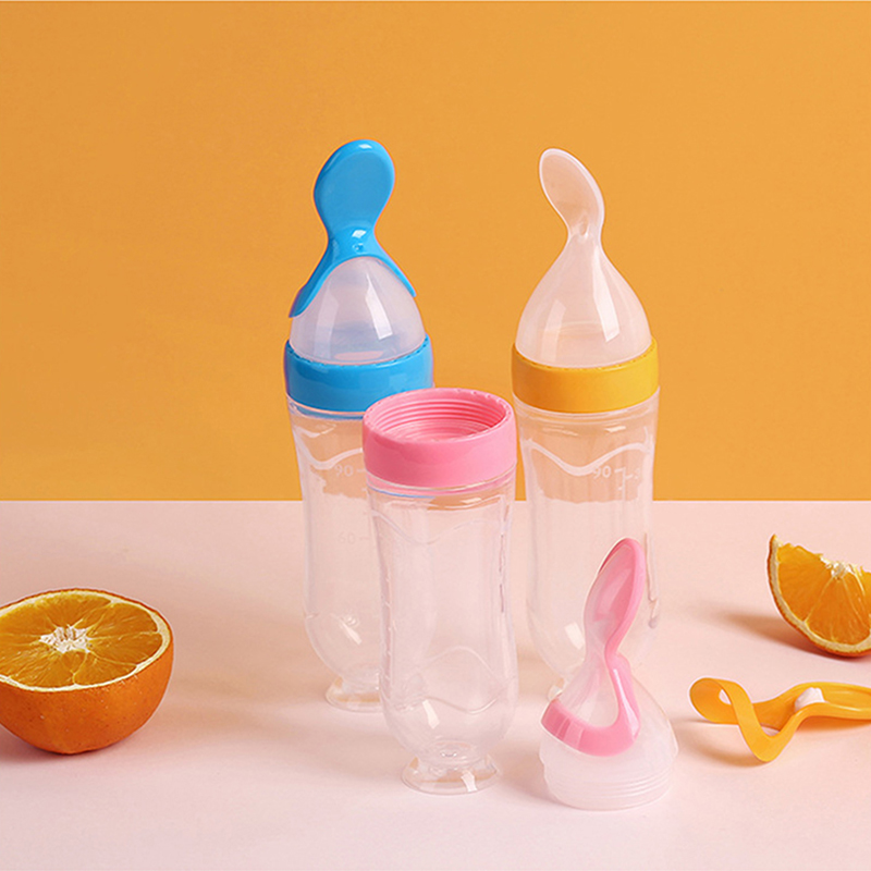 Squeezing Feeding Bottle Silic - Baby Food Jars 评论和价格