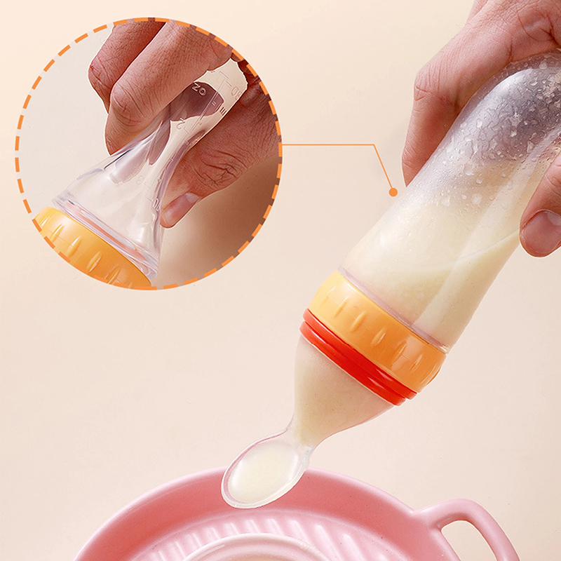 Squeezing Feeding Bottle Silic - Baby Food Jars 评论和价格