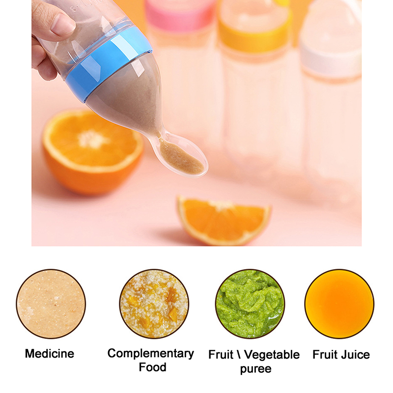 Squeezing Feeding Bottle Silic - Baby Food Jars 评论和价格