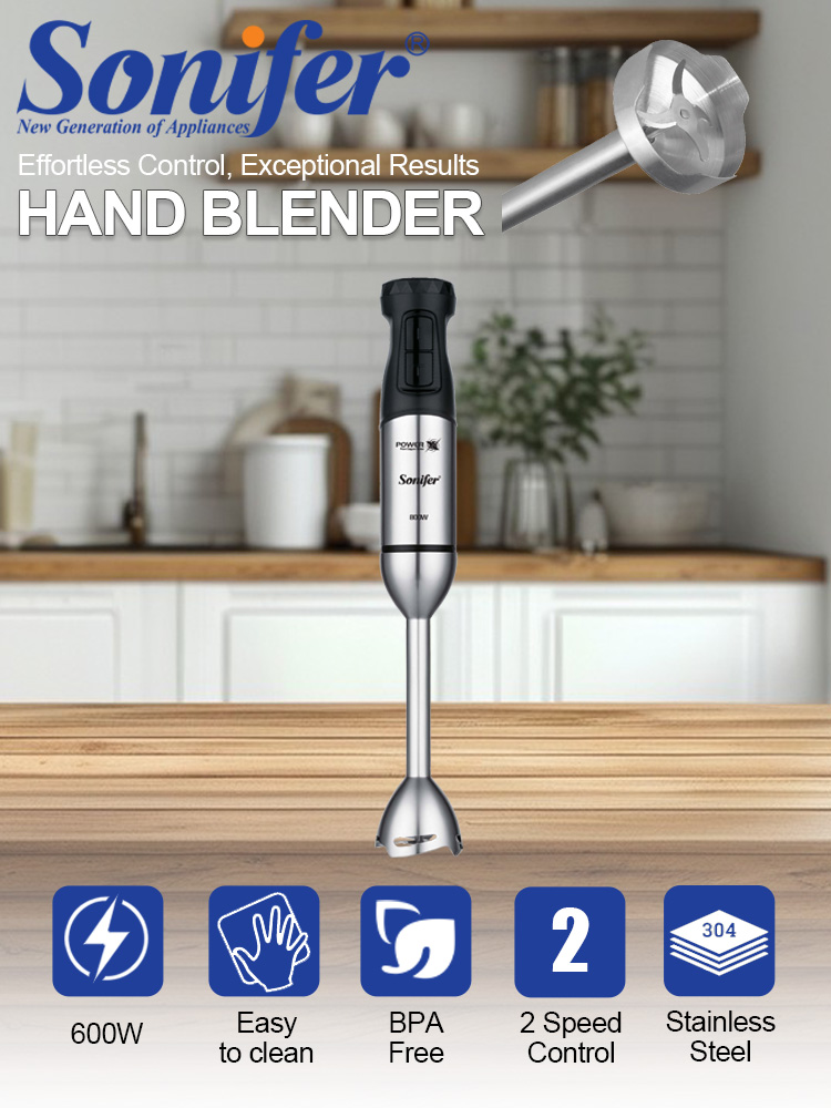 Hand Blender Sonifer SF-8181 6 - Baby Food Grinder Machine 评论和价格