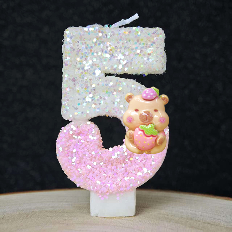 New Capybara Candles Cake Deco - Baby 1 Year Food 评论和价格