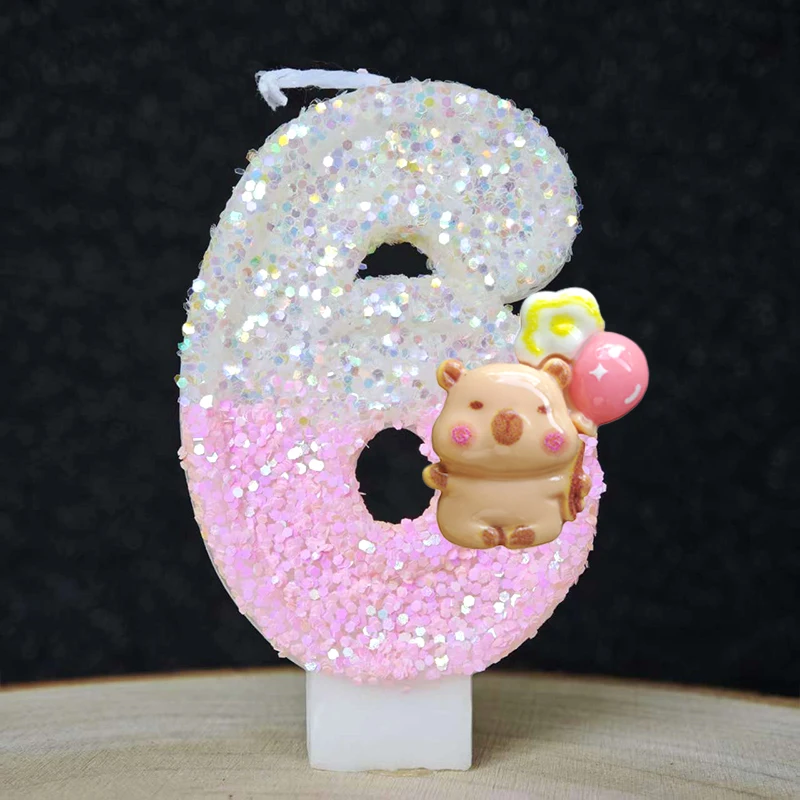 New Capybara Candles Cake Deco - Baby 1 Year Food 评论和价格