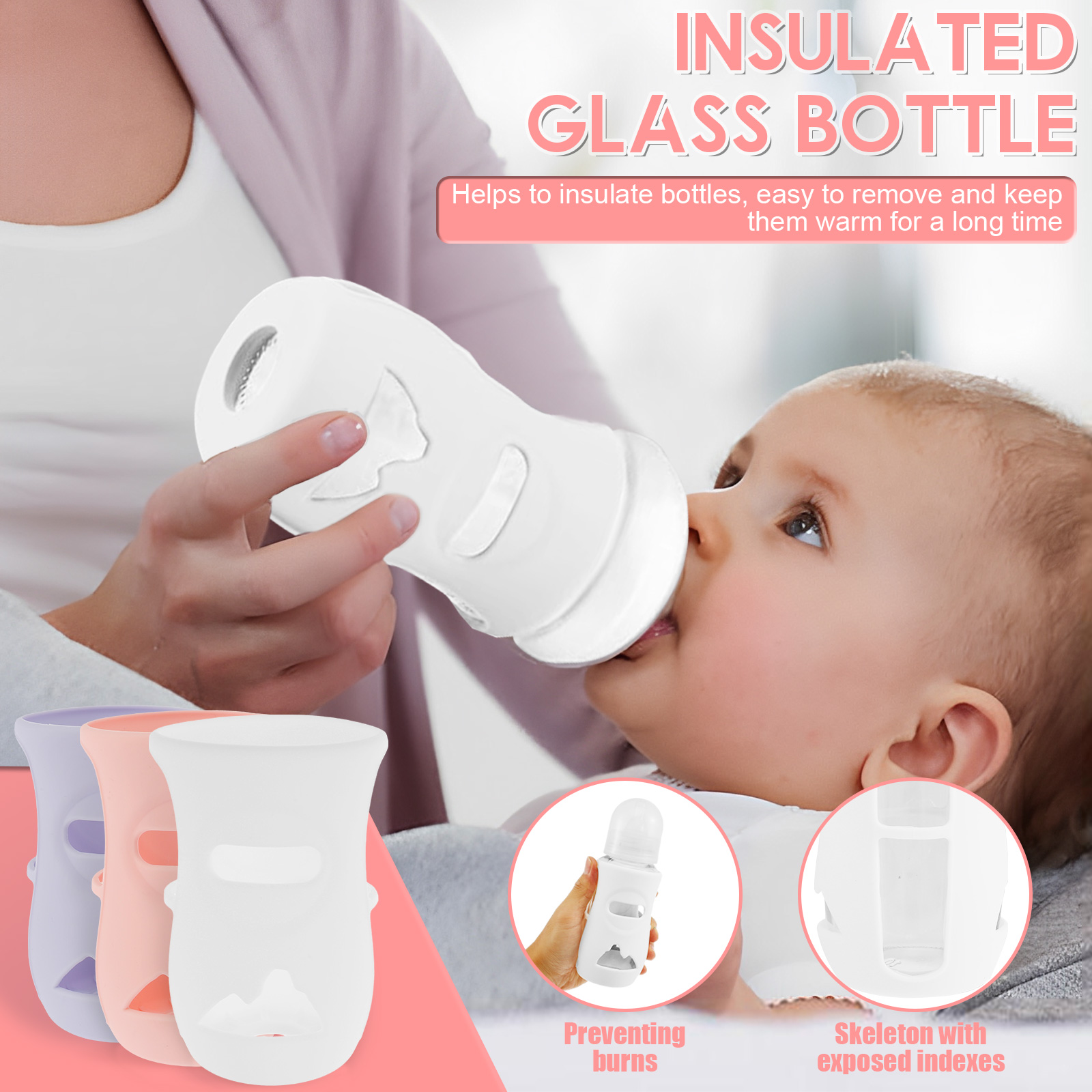 Silicone Sleeves Silicone Baby - Baby Food Jars 评论和价格