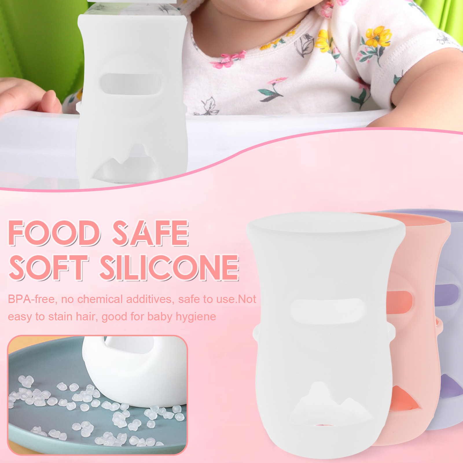 Silicone Sleeves Silicone Baby - Baby Food Jars 评论和价格