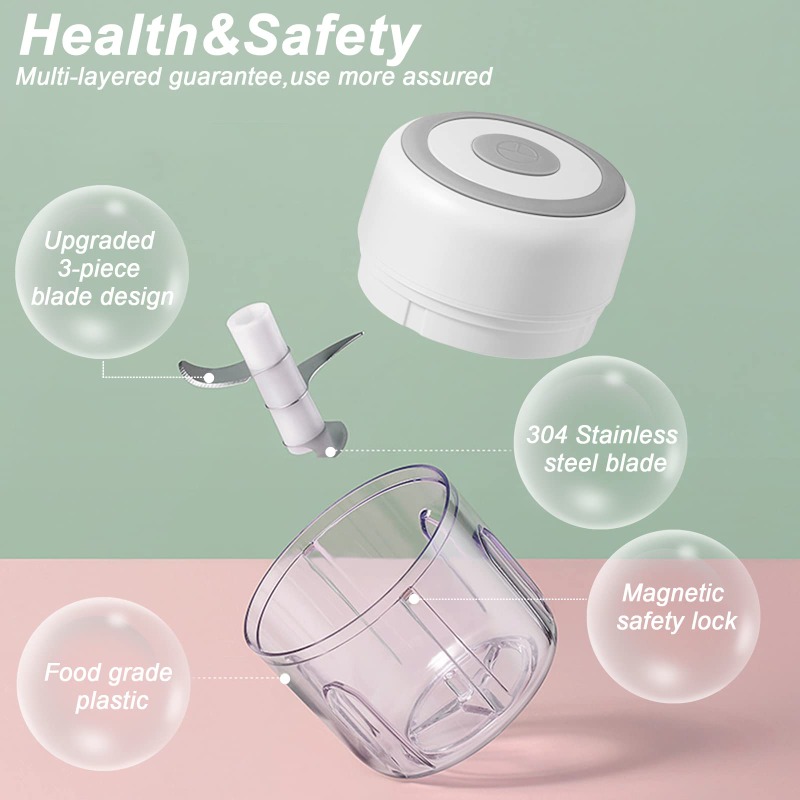 250ML Electric Garlic Grinder  - Baby Food Masher 评论和价格