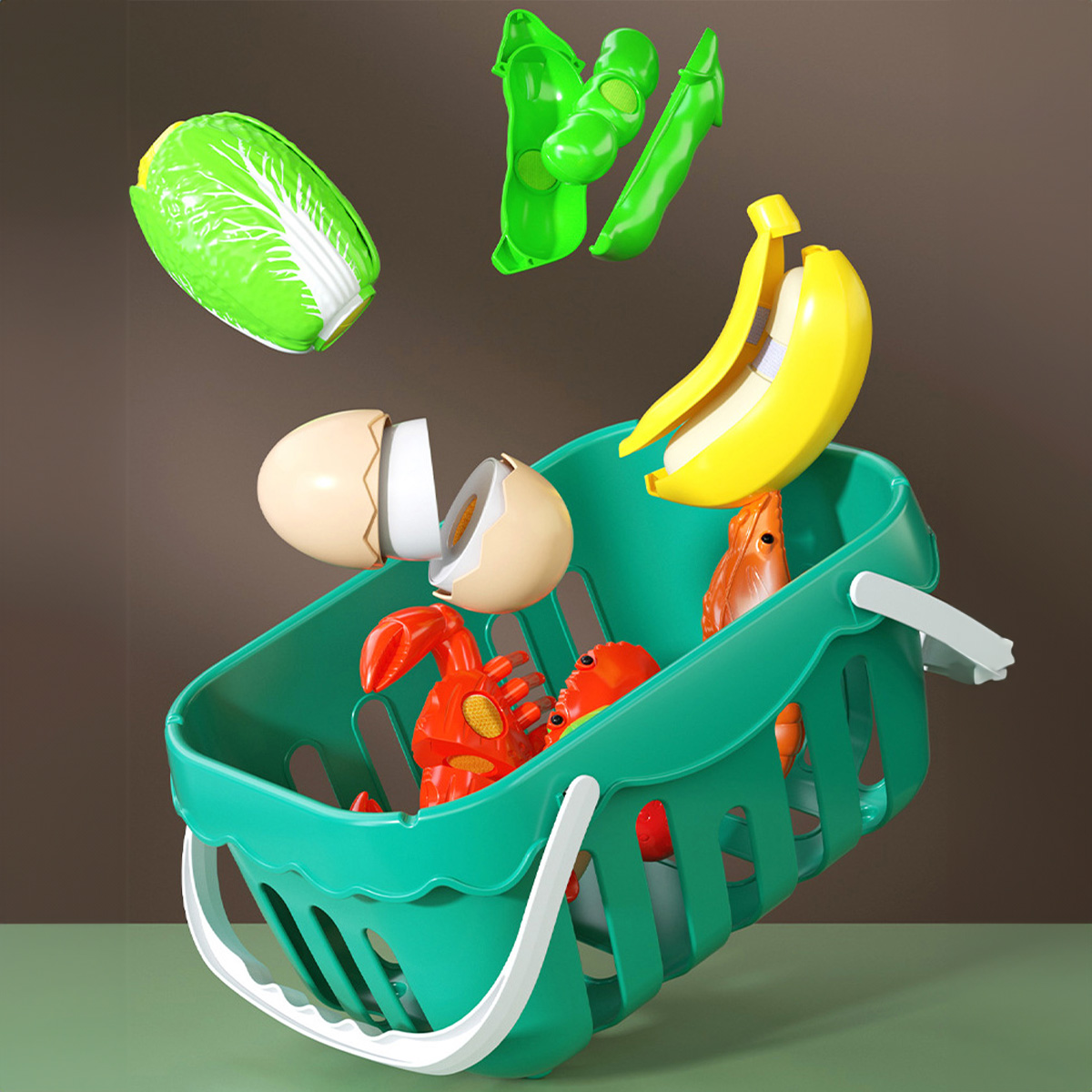 Cutting Play Food Toys Kitchen - Baby Food Delivery 评论和价格