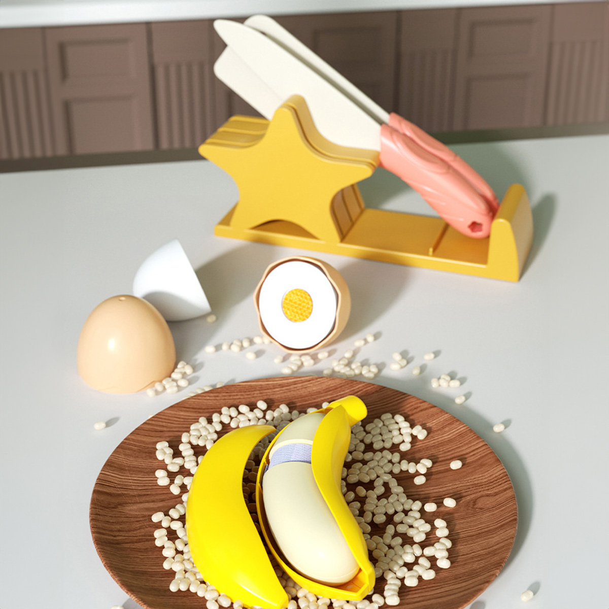 Cutting Play Food Toys Kitchen - Baby Food Delivery 评论和价格