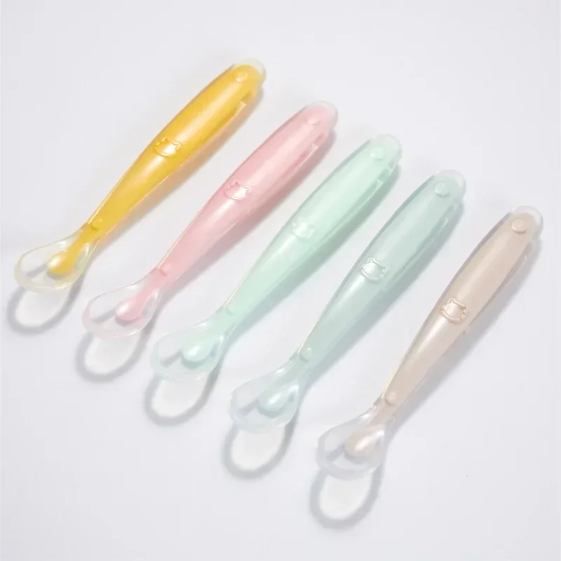 Soft Silicone Baby Spoon Toddl - Baby Food Diet 评论和价格