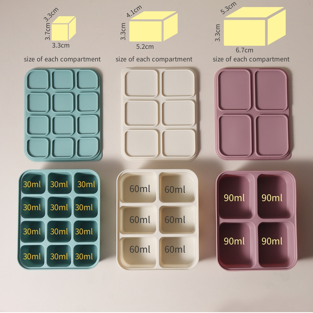 Baby Ice Cube Tray Silicone wi - Baby Food Delivery 评论和价格
