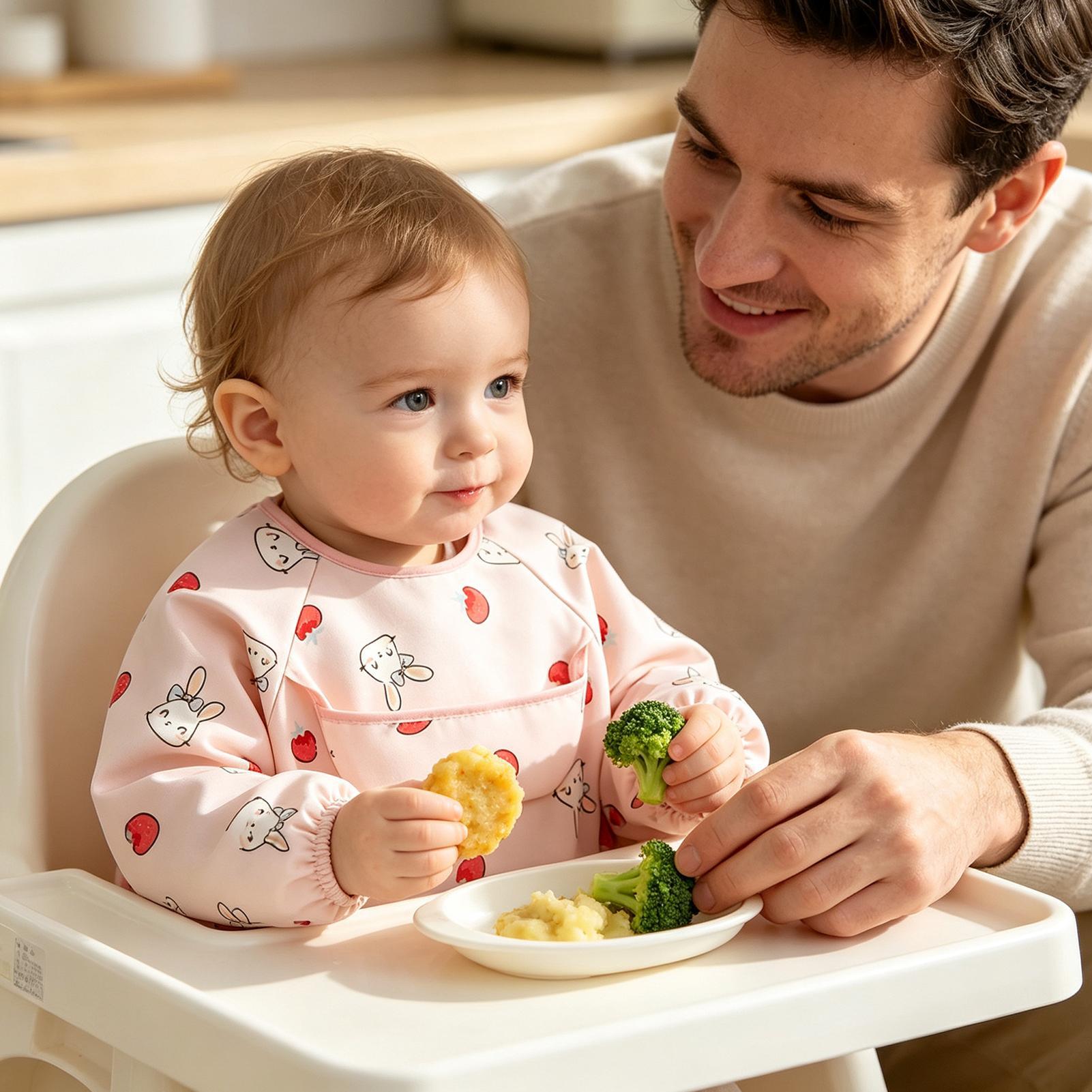 Feeding Smock Soft Adjustable  - Baby Food In Restaurant 评论和价格