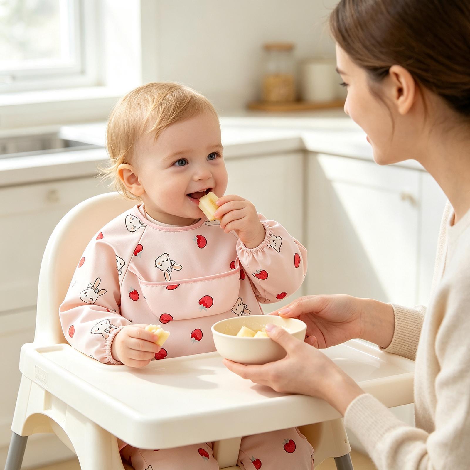 Child Smock Bib Soft Adjustabl - Baby Food In Restaurant 评论和价格