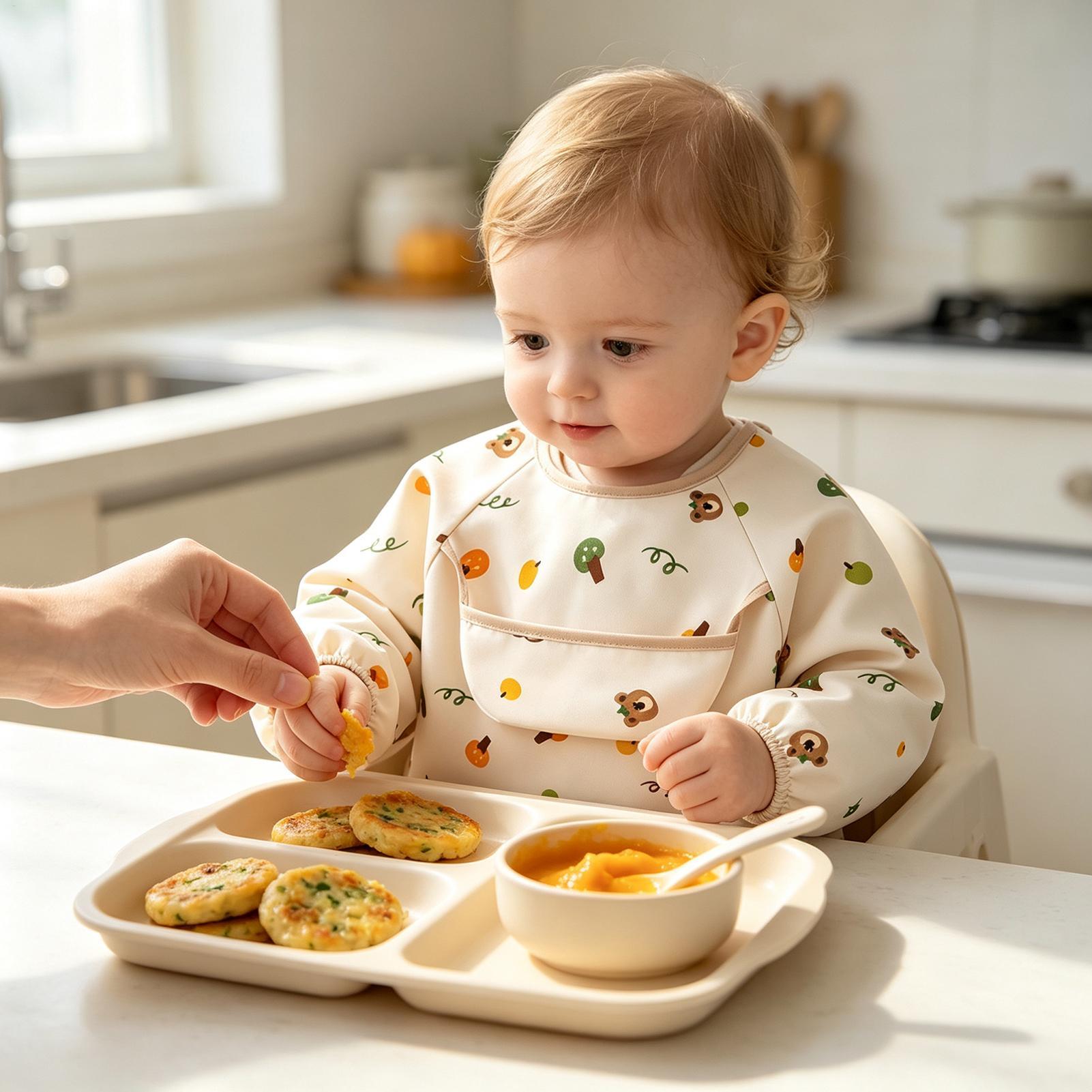 Child Smock Bib Soft Adjustabl - Baby Food In Restaurant 评论和价格