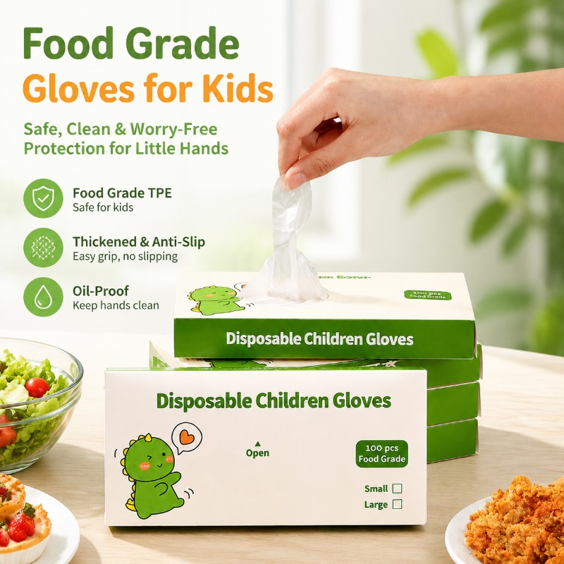 Disposable TPE Food Grade Glov - Baby Food Catering 评论和价格