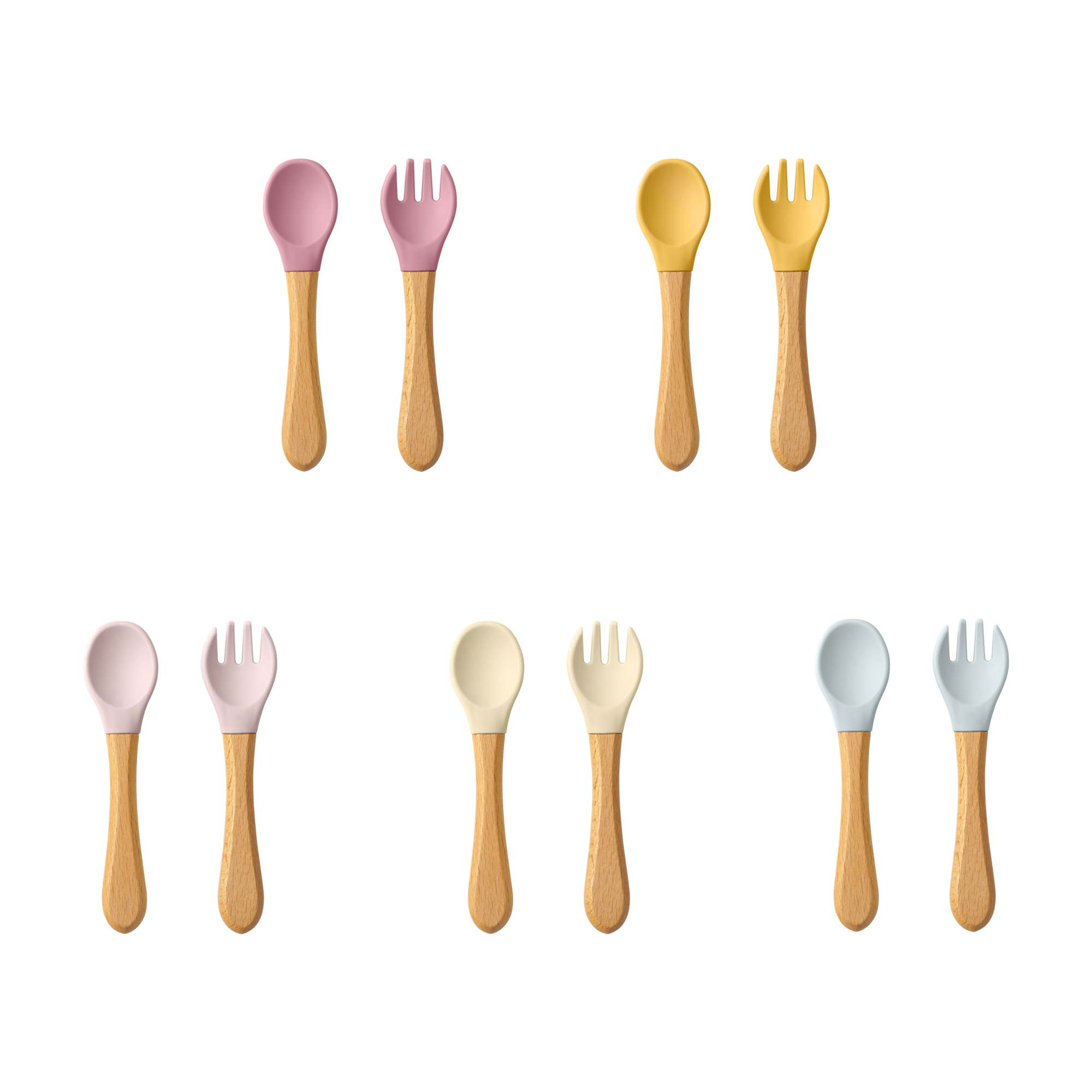 2PCS Baby Learning Spoons Uten - Baby Food Diet 评论和价格