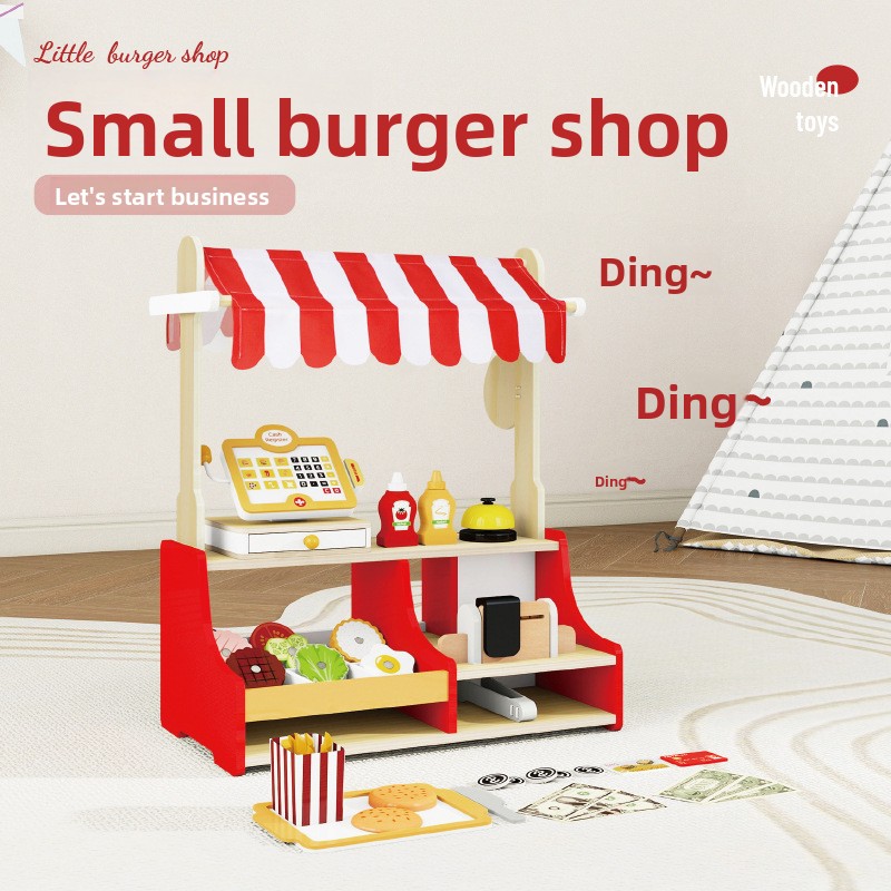 Children Toy Puzzle Wood Hambu - Baby Food In Restaurant 评论和价格