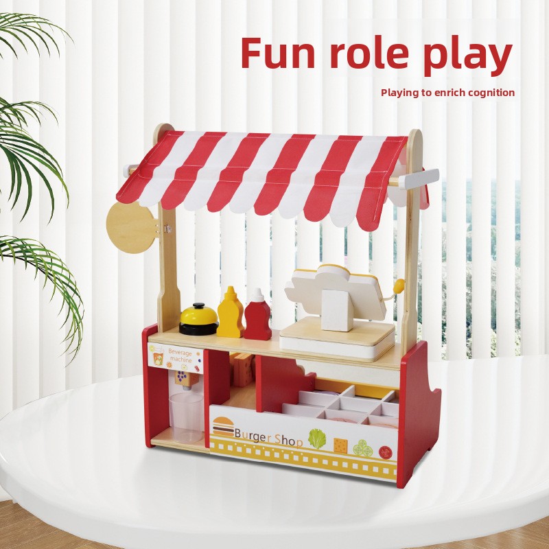 Children Toy Puzzle Wood Hambu - Baby Food In Restaurant 评论和价格