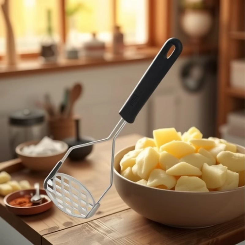 Stainless Steel Potato Pusher  - Baby Food Masher 评论和价格