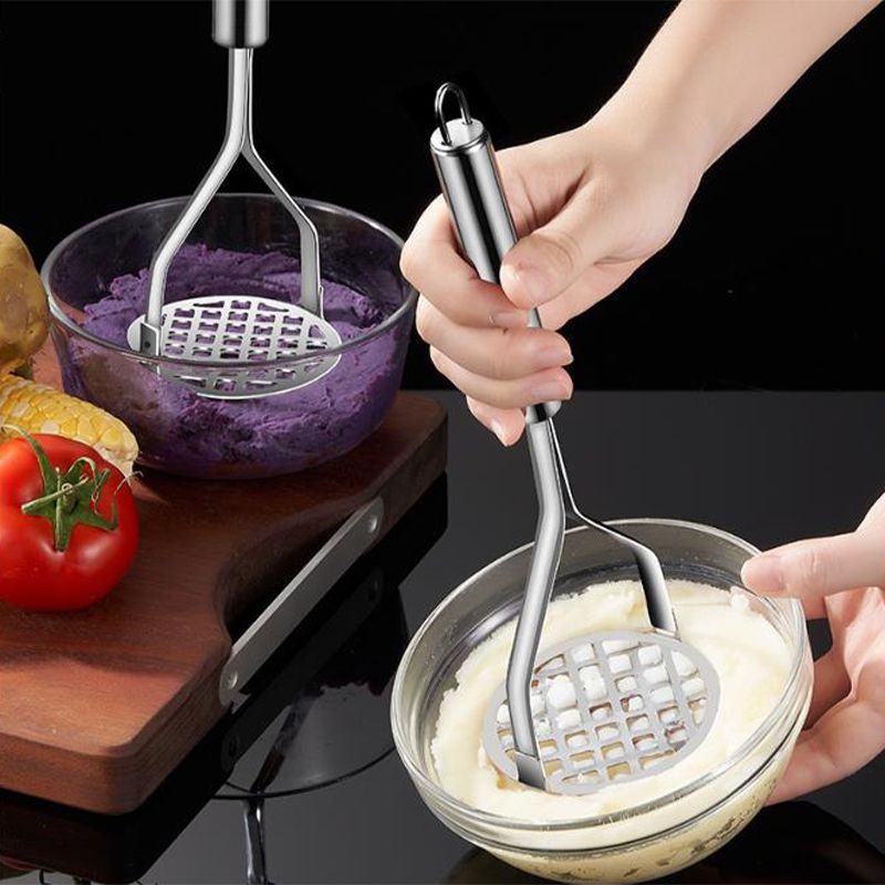 1pc Stainless Steel Potato Mas - Baby Food Masher 评论和价格
